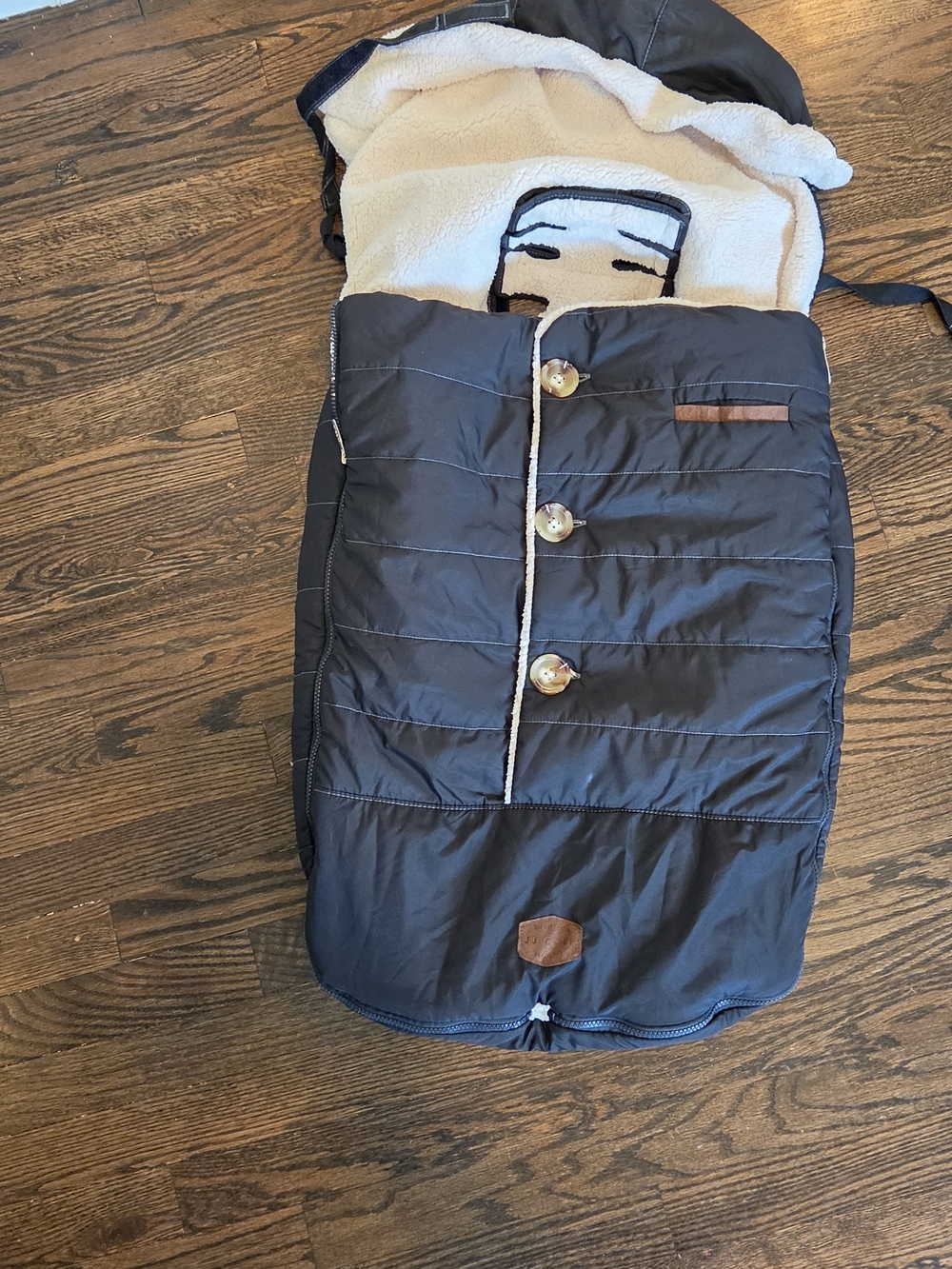 Used JJ Cole Bundle Me Winter Toddler Car Seat Cover and Stroller Bunting Bag